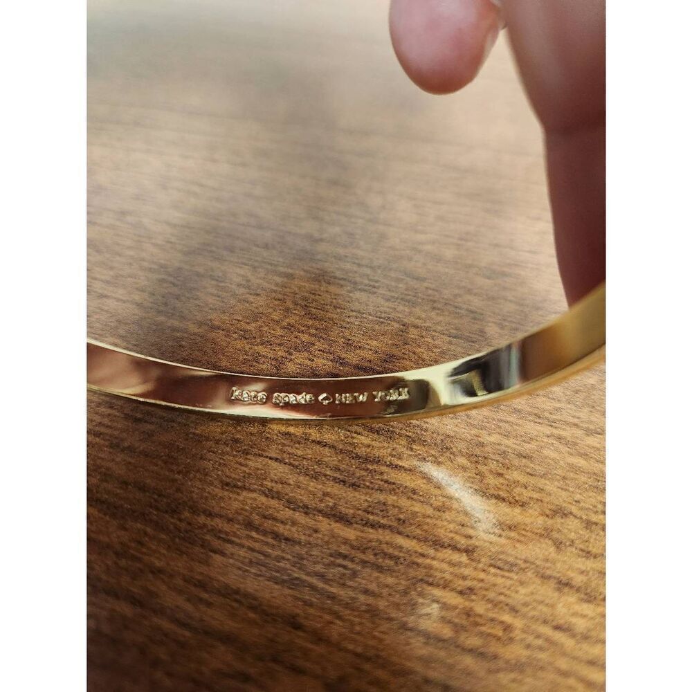Kate Spade Green and Goldtone bow bangle  (PF) - Picture 5 of 5
